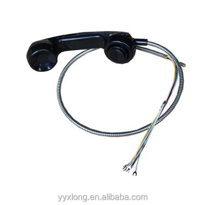 China Brass ear hook Matrix intercom slion handset with best price military used handset for sale