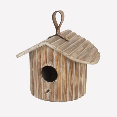 China Sustainable Outdoor Waterproof Wooden Bird Cage House Diy Tree Aviary For Garden for sale