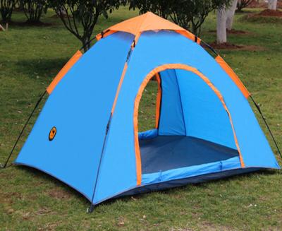 China Extended Type Good Quality Fiberglass Pole 2 Man Outdoor Automatic Slight Burn Layer Waterproof Leisure Camping Tent for sale