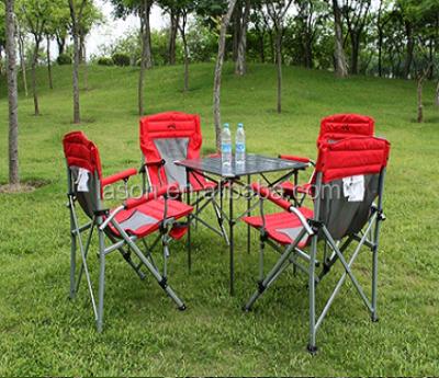 China Fishing chair outdoor luxury camping chair and table set /luxury beach chair with table set for sale