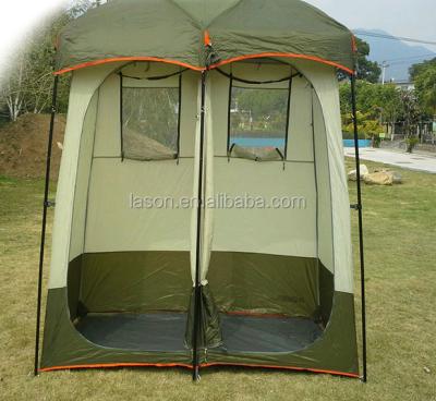 China Good Quality Outdoor Leisure Double Pop Shower Extended Type Automatic Opening Camping Tent for sale