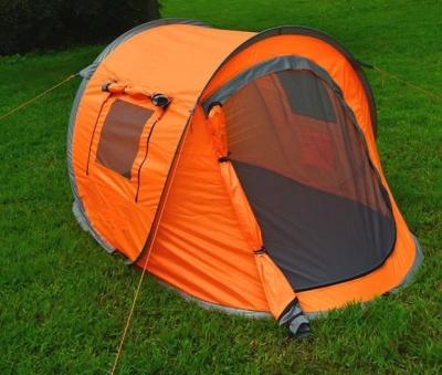 China Hot Sale Good Quality Large Size Extended Type Amazon Pop 2 Man Pop Up Waterproof Camping Tent With Window for sale