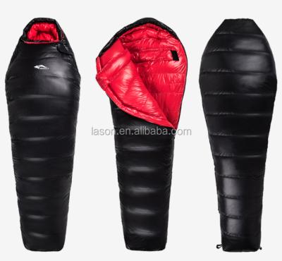 China Good Quality Mummy Style Cold Weather Down Filler Camping Sleeping Bag Sales for sale