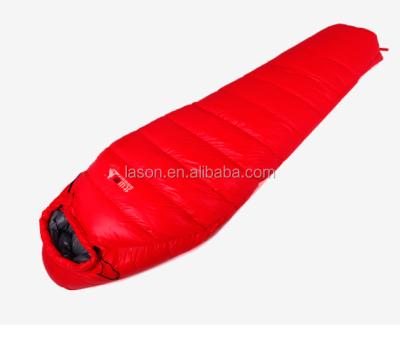 China Hot Selling Outdoor Camping Mummy Winter Cold Weather Compression Duck Down Mummy Sleeping Bag for sale