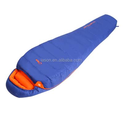 China Good Quality Waterproof And Windproof Cold Weather Mummy Down Filling Camping Sleeping Bag Mummy for sale