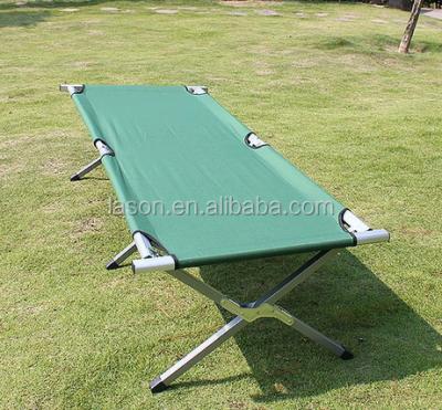 China Fishing Chair Tube Portable Steel Folding Military Army Camping Bed for sale