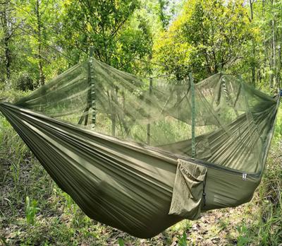 China Other Good Quality Outdoor Camouflage Hammock Camping Bed With Mosquito Net for sale