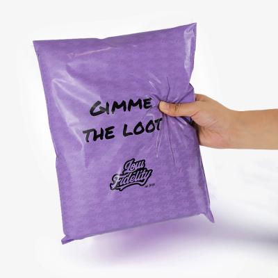 China Malier Mailing Bag Reusable Compostable Mailing Envelope Steb Plastic Tamper Proof Purple Mailer for sale