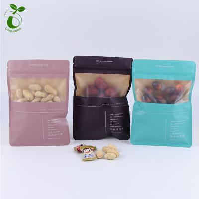 China Custom Logo Printed Mylar Zipper Plastic Resealable Wholesale Recyclable Bags Biodegradable Kraft Paper Ziplock Food Packaging for sale