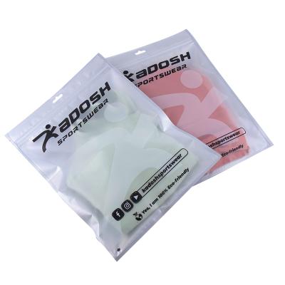 China Recyclable Biodegradable Zip Lock Garment Sealable Plastic Bag For Apparel Packing Tissue Packaging Custom Logo for sale