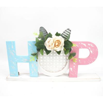 China Factory Direct Supplier Handmade Easter Decoration Wall Decor Wooden Plaque for sale