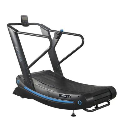 China New type 2021 newcomer commercial motorized treadmill fitness room electric walking machine with foot running nylon band for sale