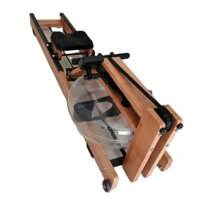 China Cardio Use Commercial Hot Sale Water Resistance Solid Wood Rowing Machine for sale