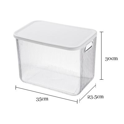 China Cheap Sustainable GREENSIDE Durable Transparent PET PP Plastic Storage Bins And Boxes With Lid for sale