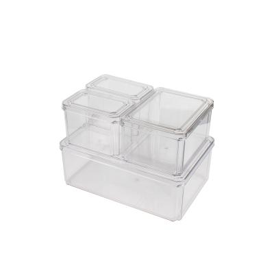 China Viable Manufacturing Discount Fridge Organizer Bins Plastic Storage Box Fridge Organizer Large for sale