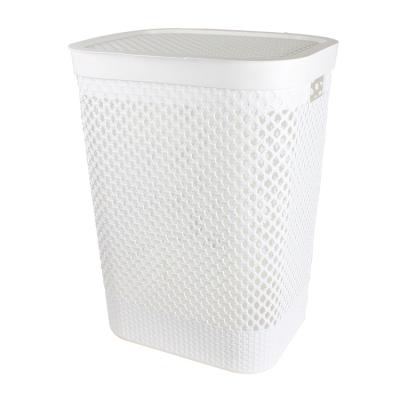 China Hollow-design Occasional Wholesale Convenient Laundry Plastic Storage Basket for sale