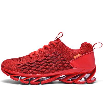 China Solid Color Mesh Fabric Sale High Quality Rubber Border Hot Sale Man Sports Running Shoes for sale