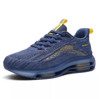 China New Fashion Trend Comfort Non-slip Flat Men's Breathable Sneakers Running Style Vico Shoes Stock Brand Men's Casual Blue Walking Shoes for sale