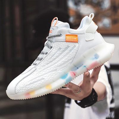 China New Fashion Simple Textured Jogging Sports Running Shoes Volleyball Shoes Fashion Free Shipping Sneakers Walking Style Sports Shoes for sale