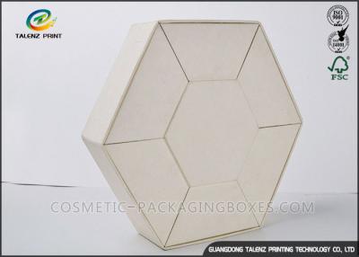 China Hexagon Design Kraft Packaging Boxes Handmade Featuring For Cosmetic Gifts for sale