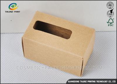 China Logo Printed Kraft Jewelry Boxes , Durable Kraft Gift Boxes Space Saving for sale