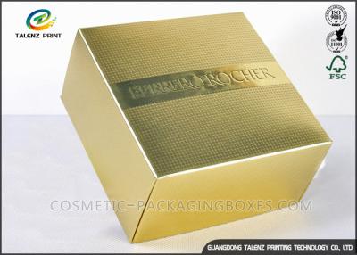 China Luxury CMYK Cosmetic Gift Box , Product Packaging Boxes Embossing Textured for sale