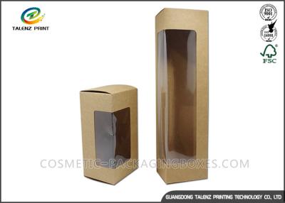 China Fresh Fruits Food Packing Boxes Kraft Paper Food Boxes With Display PVC Window for sale