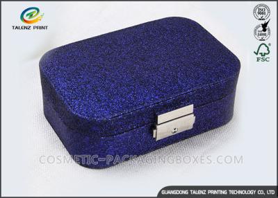 China PU Leather Jewelry Box 15*10*5cm Display Storage Mirrored Box Long Lifetime for sale