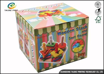 China Cartoon Cute Corrugated Paper Gift Packaging Tuck Storage Boxes Custom Made With Handle for sale