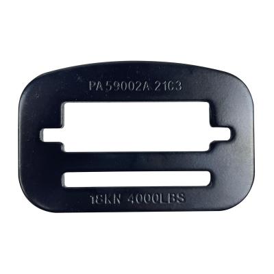 China Customizable Designed Adjustable Fall Protection Metal 18kn Seat Belt Slider Buckle for sale