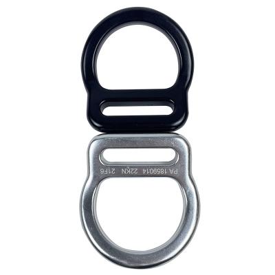 China Connector Factory Custom Ultralight 25KN Aluminum D-Ring Buckle For Seat Belt for sale