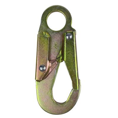 China Fall Protection 25kn Screwgate Oval Silver Alloy Steel Carabiner For Occupational Safety Climbing And Seat Belt Hook for sale