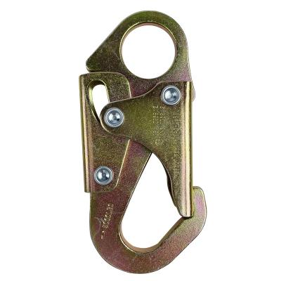 China Fall Protection 25KN Standard ANSI Alloy Steel Stamping HOOK For Occupational Safety And Security Climbing Harness for sale