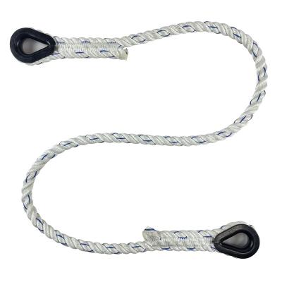 China High Quality Fall Protection Work Safety Reel Tool Lanyard With Single Stainless Steel Carabiner for sale