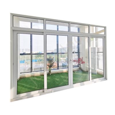 China Sliding high quality upvc sliding door with grill and net for sale