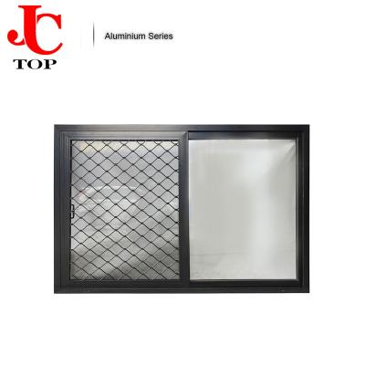 China folding screen cheap aluminum sliding window with mosquito netting china manufacture for sale