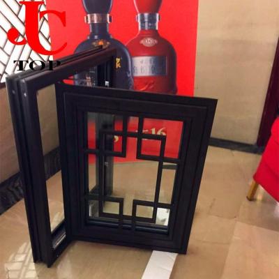 China Aluminum Alloy California Standard Chinese Grill Rolling Window Ensure Effect Tilt Turn Sealing Window for sale