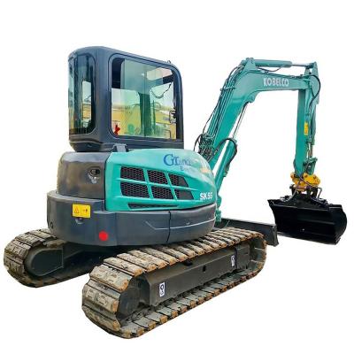 China Original used Mini Kobelco 5.5 Ton Digger sk55 second hand Japan kobelco SK55SR excavator in good condition for cheap sale 0.2MÂ ³ for sale