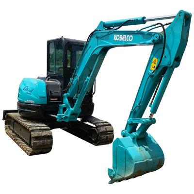 China Kobelco Sk 55SR Mini Used Kobelco Excavator Original Kobelco Excavator 5 Ton Small Hydraulic Crawler Excavator 0.2MÂ Machine; ³ for sale