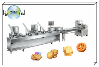 China Soft Sandwich Biscuit Processing Line, OREO Sandwich Biscuit Machine High Speed Capacity for sale