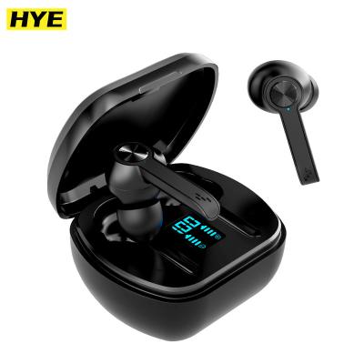 China HYE Earbuds Comfortable Wearing Headphones IPX5 Waterproof Headset with LED Display MIC Touch Control Element for Moving for sale