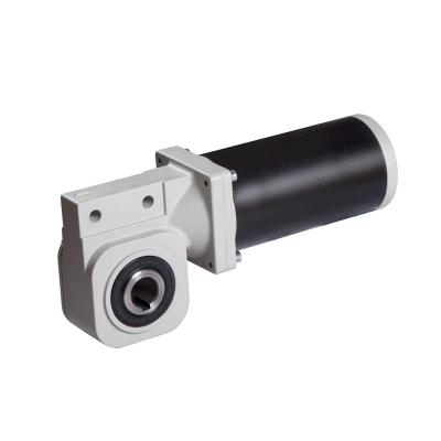 China Customer Needs 90ZY185-2433 Right Angle Geared Hollow Shaft DC Motor Korea for sale