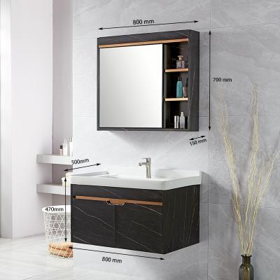 China Environmental Friendly Modern 304 Stainless Steel Vanity Bathroom Mirror Cabinet 2021 for sale