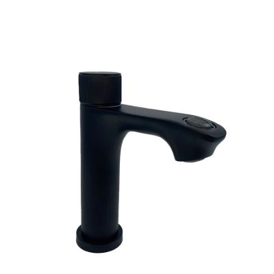 China Wholesale Modern Basin Single Lever Black Faucet Taps Popular Kaved Sink Design Metered Basin Faucet for sale