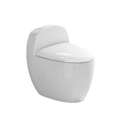 China Double-Flow Manufacturer KAVED Modern Design Floor Mounted Egg Shape One Piece Bathroom Toilets for sale