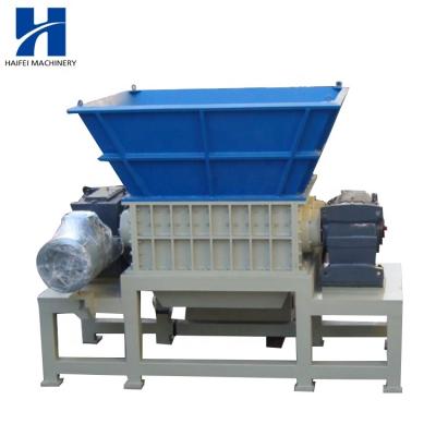 China Durable Plastic Recycling Machine Double Shaft Shredder For Cardboard Lumber Wooden Pallet Logs Root Waste Furniture Shredding Shredder for sale