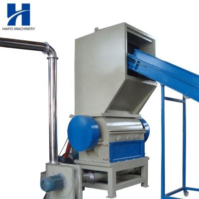 China Plastic Rubber and Plastic Machinery Plastic Pipe Crusher Grinder Machine for PE Pipe Shredder Chute with Full System Factory Price for sale