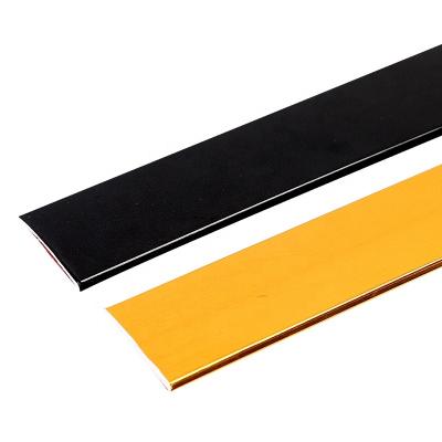 China Waterproof simple flat gold black metal wall background decorative line ledge strip ceiling decorative words for sale