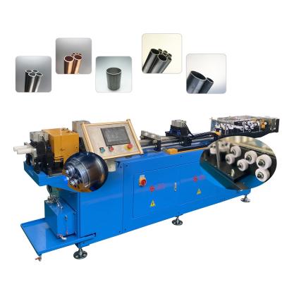 China Building Material Shops 2Lines Automatic Pipe And Tube Straightening And Chippless Cutting Machine for sale