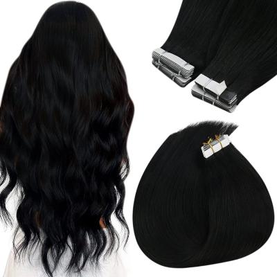 China Best Selling Silky Straight Full Wave Shine Bone Hair Extensions 14-24 Inch Various Color Straight Factory Direct Tape In Remy Hair Extensions for sale